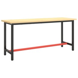  Rama do stołu roboczego, czerwono-czarna, 170x50x79 cm, metal Lumarko!