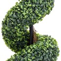  Spirala ze sztucznego bukszpanu, z doniczką, zielona, 117 cm Lumarko!