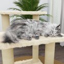  Drapak dla kota ze słupkami sizalowymi, kremowy, 50,5 cm Lumarko!