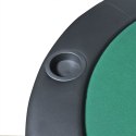  Składany blat do pokera dla 10 graczy, zielony Lumarko!