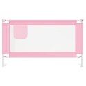  Barierka do łóżeczka dziecięcego, różowa, 140x25 cm, tkanina Lumarko!