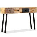  Stolik konsola, lite drewno tekowe z odzysku, 120 x 30 x 76 cm Lumarko!