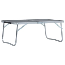  Składany stolik turystyczny, szary, aluminiowy, 60 x 40 cm Lumarko!