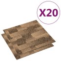  Podłogowe płytki dywanowe, 20 szt., 5 m², brązowe  Lumarko!