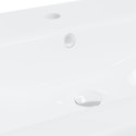  Umywalka wpuszczana z baterią, 61x39x18 cm, ceramiczna, biała Lumarko!
