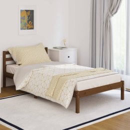  Łóżko dzienne, lite drewno sosnowe, 100x200 cm, miodowy brąz Lumarko!