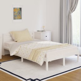  Łóżko dzienne, lite drewno sosnowe, 120x200 cm, białe Lumarko!