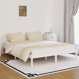  Łóżko dzienne, lite drewno sosnowe, 160x200 cm, białe Lumarko!