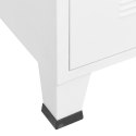  Industrialna szafka kartotekowa, biała, 75x40x115 cm, metal Lumarko!