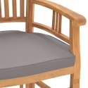  Krzesła ogrodowe 2 szt., ciemnoszare poduszki, drewno tekowe Lumarko!