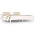  Łóżko dzienne, lite drewno sosnowe, 200x200 cm, białe Lumarko!