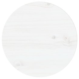  Blat stołu, biały, Ø30x2,5 cm, lite drewno sosnowe Lumarko!