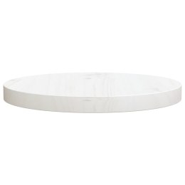  Blat stołu, biały, Ø30x2,5 cm, lite drewno sosnowe Lumarko!
