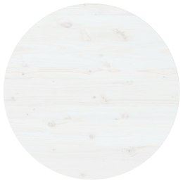  Blat stołu, biały, Ø90x2,5 cm, lite drewno sosnowe Lumarko!