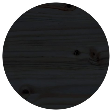  Blat stołu, czarny, Ø30x2,5 cm, lite drewno sosnowe Lumarko!