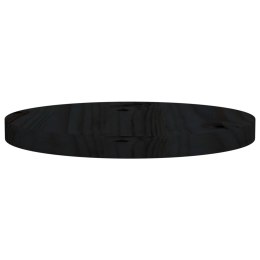  Blat stołu, czarny, Ø30x2,5 cm, lite drewno sosnowe Lumarko!