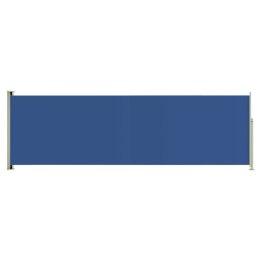  Zwijana markiza boczna na taras, 160x500 cm, niebieska Lumarko!