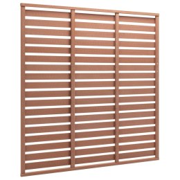  Panel ogrodzeniowy z WPC, 180x180 cm, brązowy Lumarko!