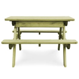  Stół piknikowy z ławkami, 90x90x58 cm, impregnowana sosna Lumarko!