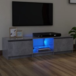  Szafka pod TV z LED, szarość betonu, 140x40x35,5 cm Lumarko!