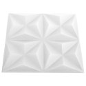  Panele ścienne 3D, 48 szt., 50x50 cm, biały origami, 12 m² Lumarko!