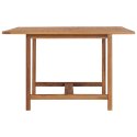  Ogrodowy stół jadalniany, 110x110x75 cm, lite drewno tekowe Lumarko!