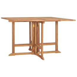  Składany stół ogrodowy, 110x110x75 cm, lite drewno tekowe Lumarko!