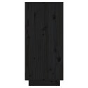  Szafka, czarna, 60 x 34 x 75 cm, lite drewno sosnowe Lumarko!