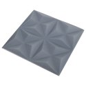  Panele ścienne 3D, 12 szt., 50x50 cm, szary origami, 3 m² Lumarko!