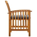  Krzesła ogrodowe z poduszkami, 3 szt., lite drewno akacjowe Lumarko!