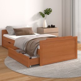  Rama łóżka z szufladami, miodowy brąz, sosnowa, 90 x 200 cm Lumarko!