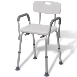  Krzesło pod prysznic z aluminium, białe Lumarko!