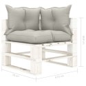  Ogrodowa sofa 2-osobowa z palet, z poduszkami taupe, drewniana Lumarko!