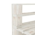 Ogrodowa sofa 3-osobowa z palet, drewniana, biała Lumarko!