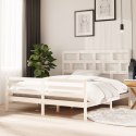  Rama łóżka, biała, lite drewno, 180x200 cm, 6FT, Super King Lumarko!