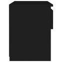  Szafka nocna, czarna, 40x30x39 cm, płyta wiórowa Lumarko!