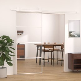 Lumarko Drzwi przesuwne, szkło ESG i aluminium, 90x205 cm, białe!