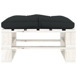 Lumarko Ogrodowy stołek z palet z antracytową poduszką, drewniany!