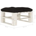  Ogrodowy stołek z palet z czarną poduszką, drewniany Lumarko!