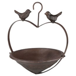 Karmnik dla ptaków, w kształcie serca, 22 cm, brązowy Lumarko!