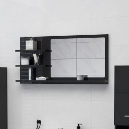  Lustro łazienkowe, wysoki połysk, czarne, 90x10,5x45 cm, płyta Lumarko!