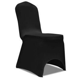  Elastyczne pokrowce na krzesła, 50 szt., czarne!