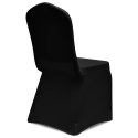  Elastyczne pokrowce na krzesła, 50 szt., czarne Lumarko!