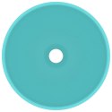  Okrągła umywalka łazienkowa, matowa jasnozielona, 32,5 x 14 cm Lumarko!