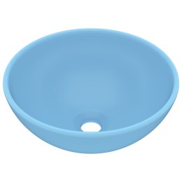  Okrągła umywalka łazienkowa, matowy błękit, 32,5 x 14 cm Lumarko!