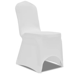  Elastyczne pokrowce na krzesła, 4 szt., białe Lumarko!