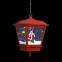  Świąteczna lampa wisząca LED z Mikołajem, czerwona, 27x27x45 cm Lumarko!
