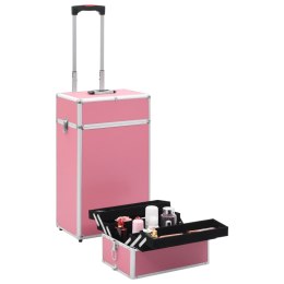 Wózek na akcesoria do makijażu, aluminiowy, różowy Lumarko!