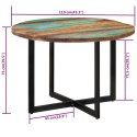  Stół do jadalni, 110x75 cm, lite drewno z odzysku Lumarko!