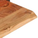  Półki ścienne, 2 szt., 80x25x35 cm, lite drewno akacjowe i stal Lumarko!
